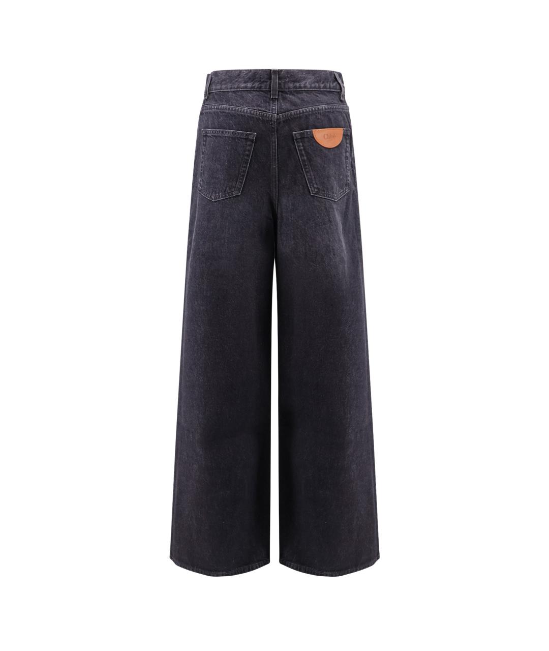 CHLOE Серые хлопковые прямые джинсы, фото 2