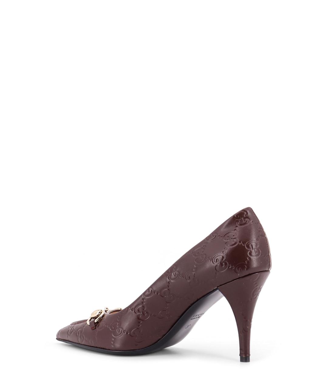 GUCCI Коричневые замшевые туфли, фото 3