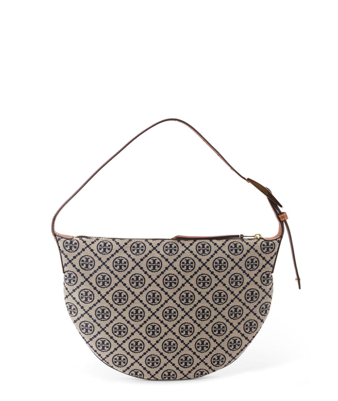 TORY BURCH Темно-синяя тканевая сумка тоут, фото 2