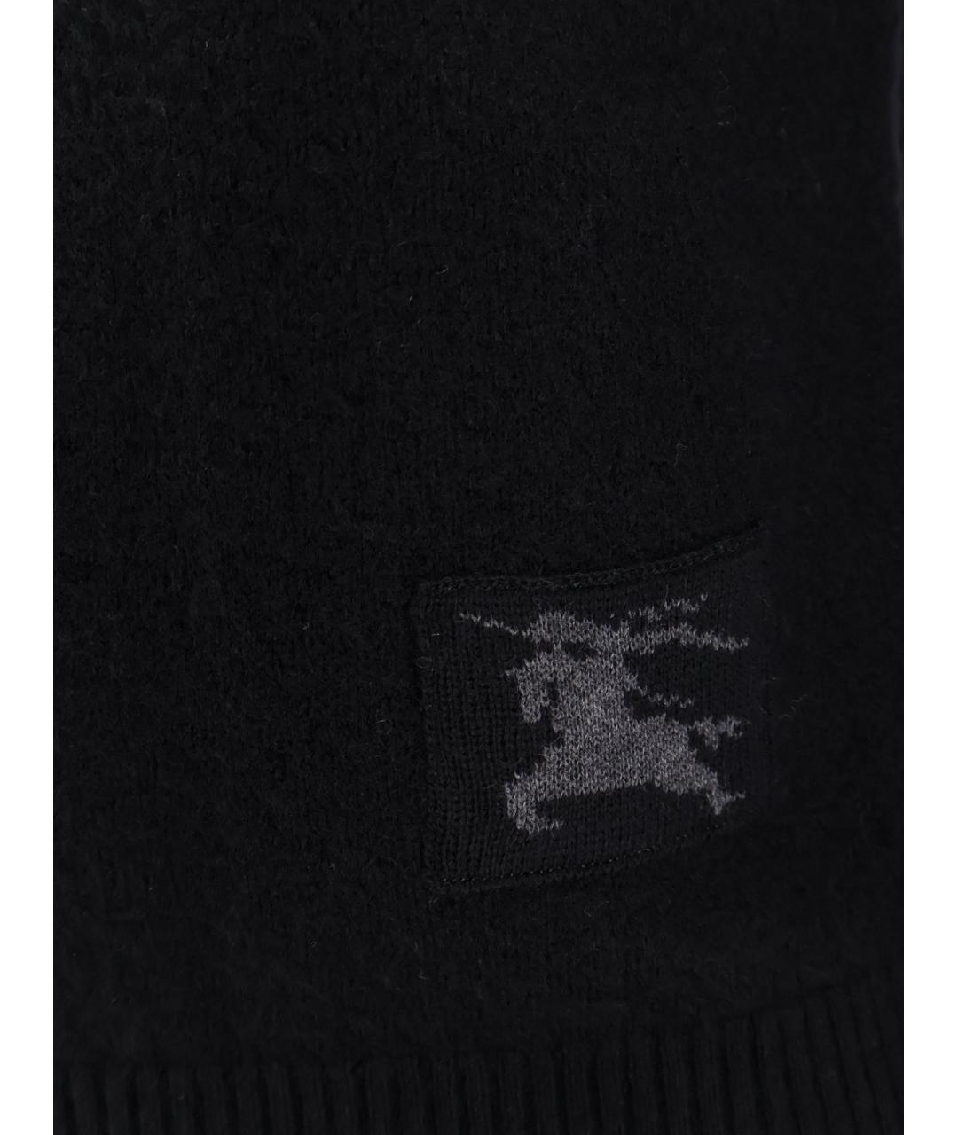 BURBERRY Черная шерстяная водолазка, фото 3