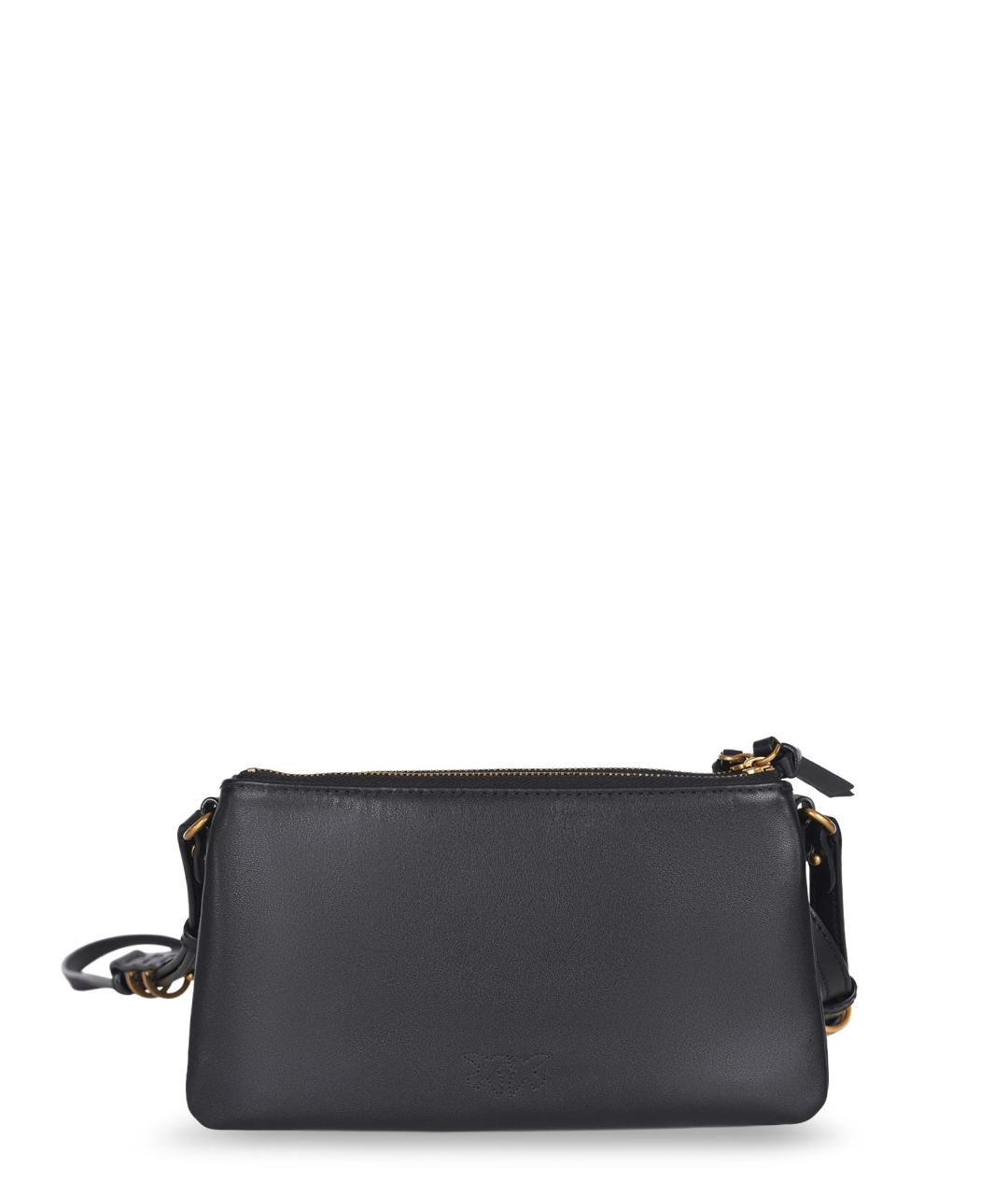 PINKO Черная кожаная сумка через плечо, фото 2