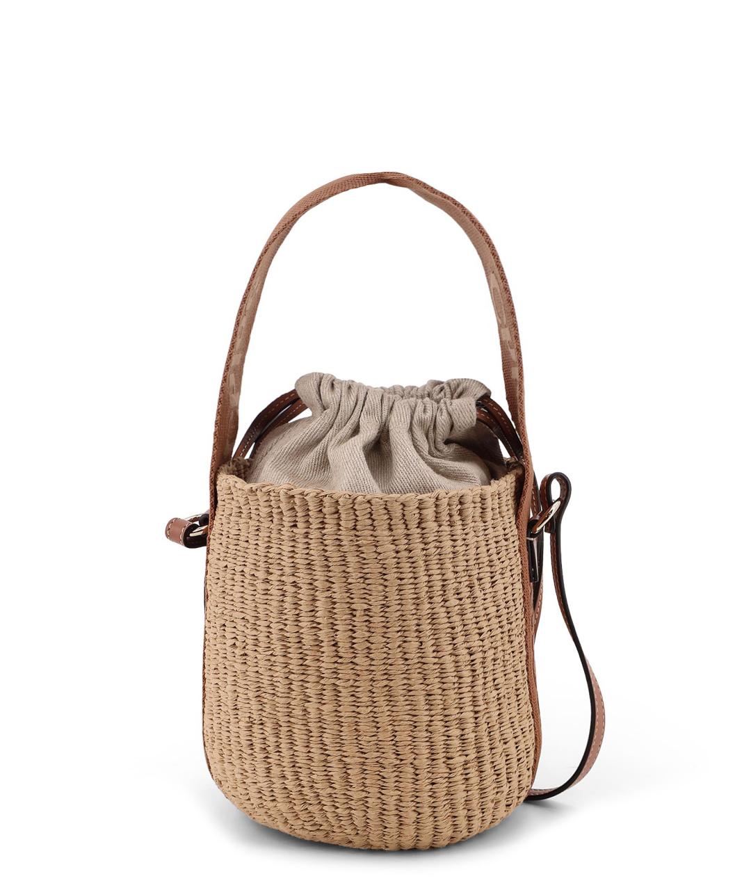 CHLOE Антрацитовая пелетеная сумка через плечо, фото 2