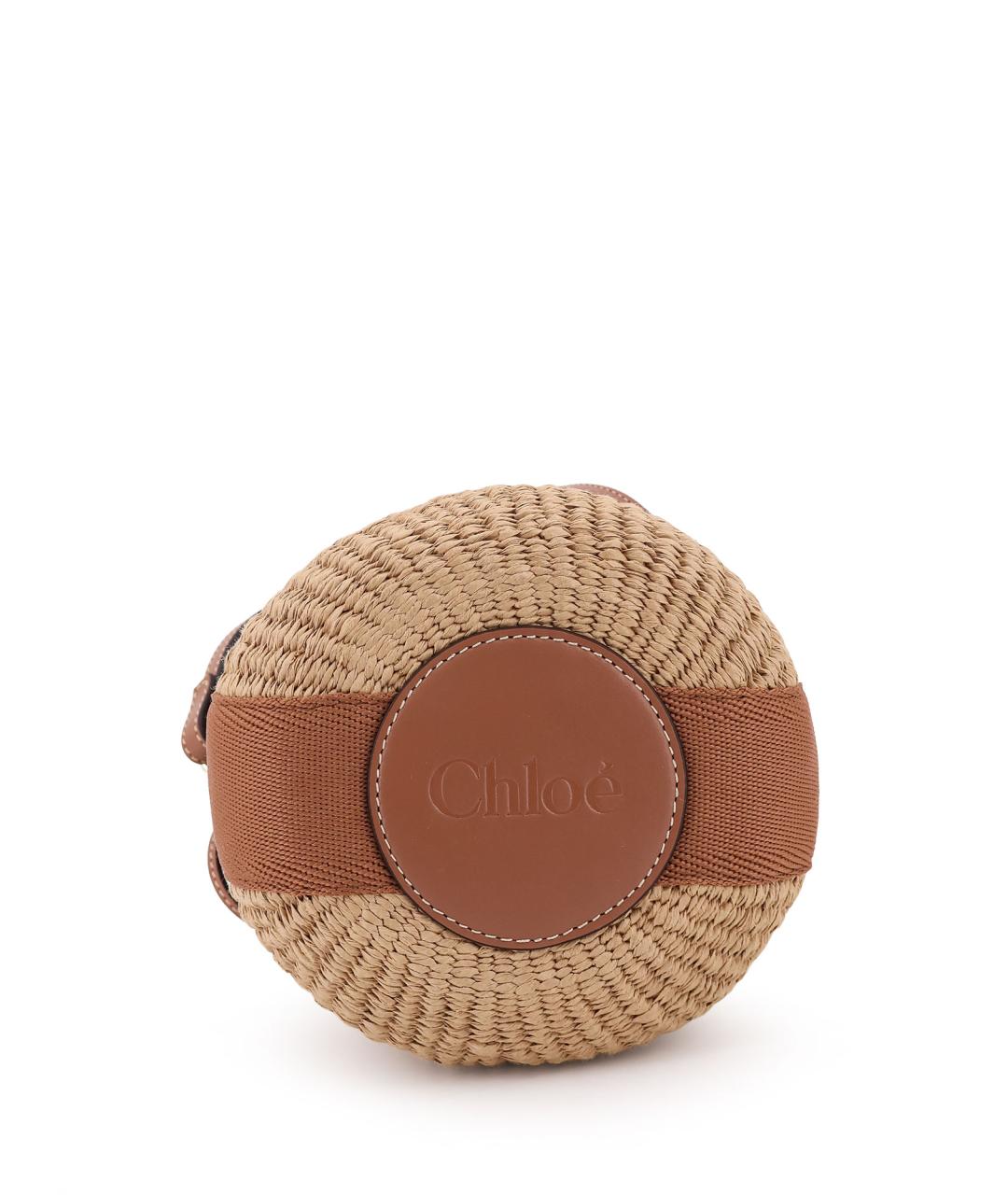 CHLOE Антрацитовая пелетеная сумка через плечо, фото 5