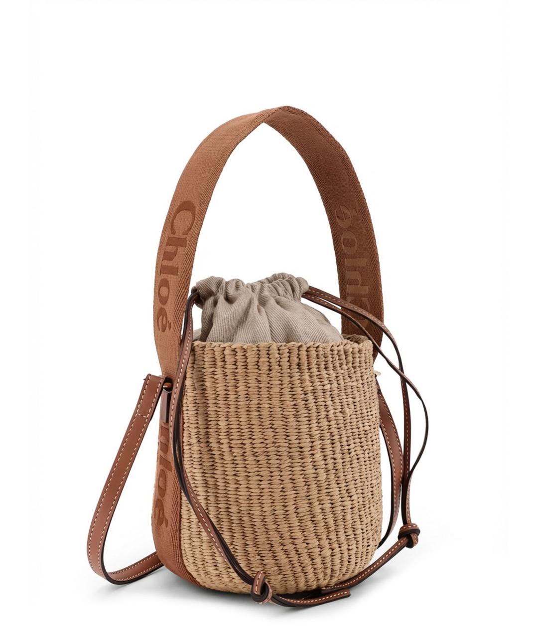 CHLOE Антрацитовая пелетеная сумка через плечо, фото 3