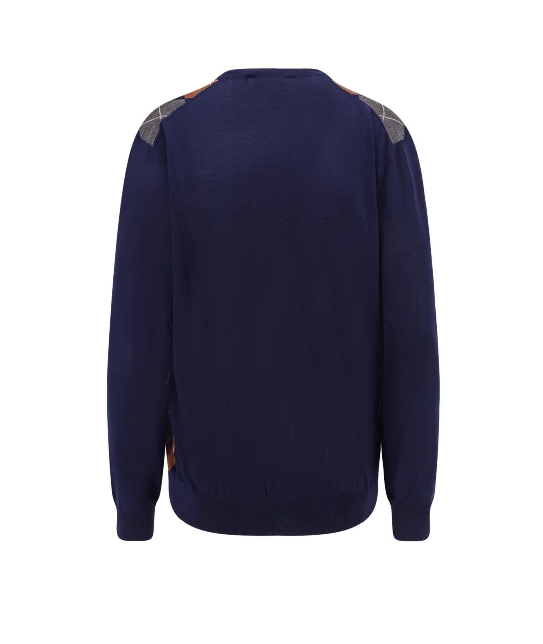 MIU MIU Синий шерстяной джемпер / свитер, фото 2