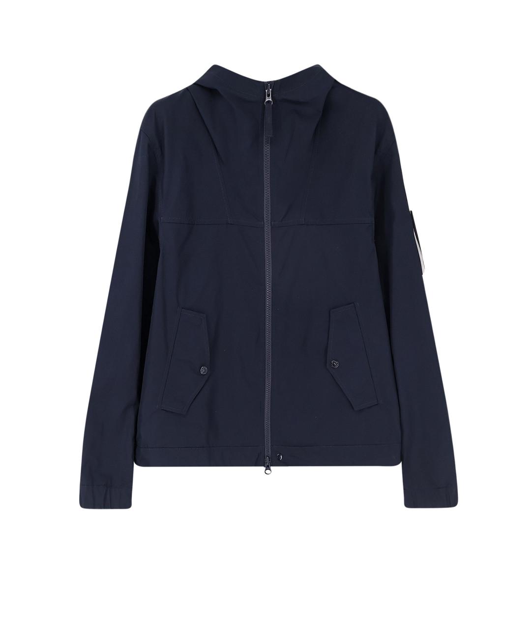 STONE ISLAND Темно-синяя хлопковая куртка, фото 1