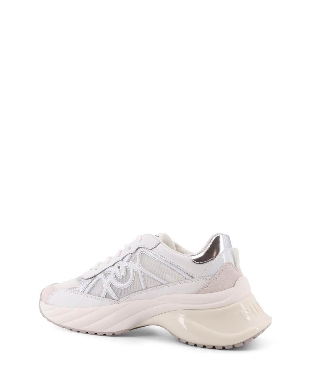 PINKO Белые кожаные кроссовки, фото 3