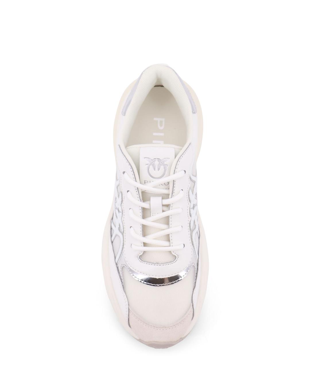 PINKO Белые кожаные кроссовки, фото 5