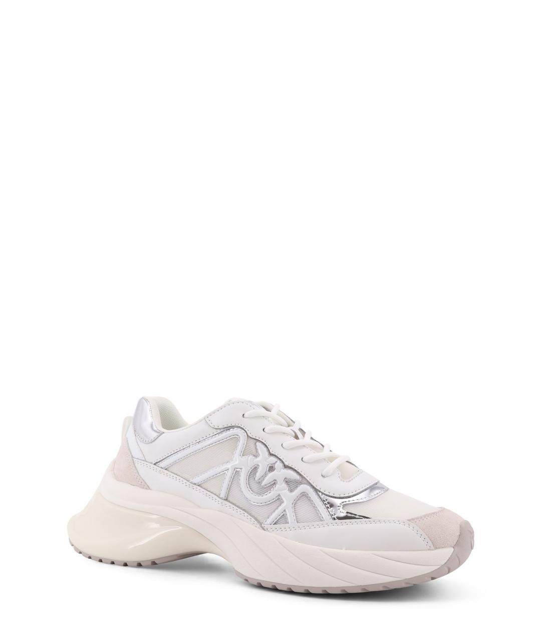 PINKO Белые кожаные кроссовки, фото 2