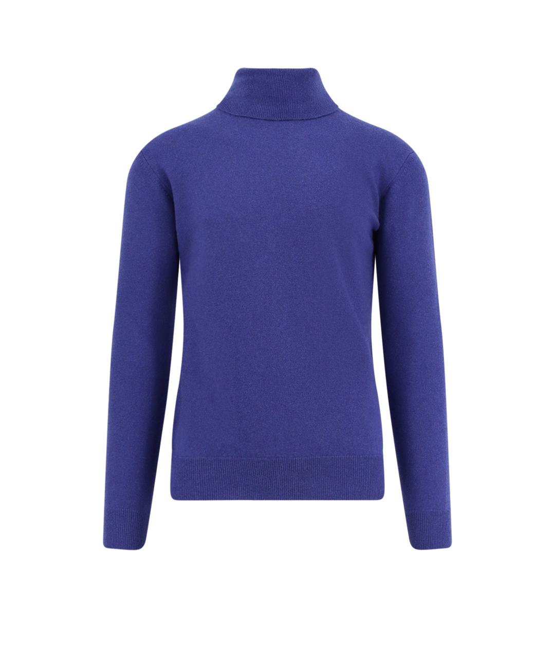 SAINT LAURENT Синяя кашемировая водолазка, фото 1