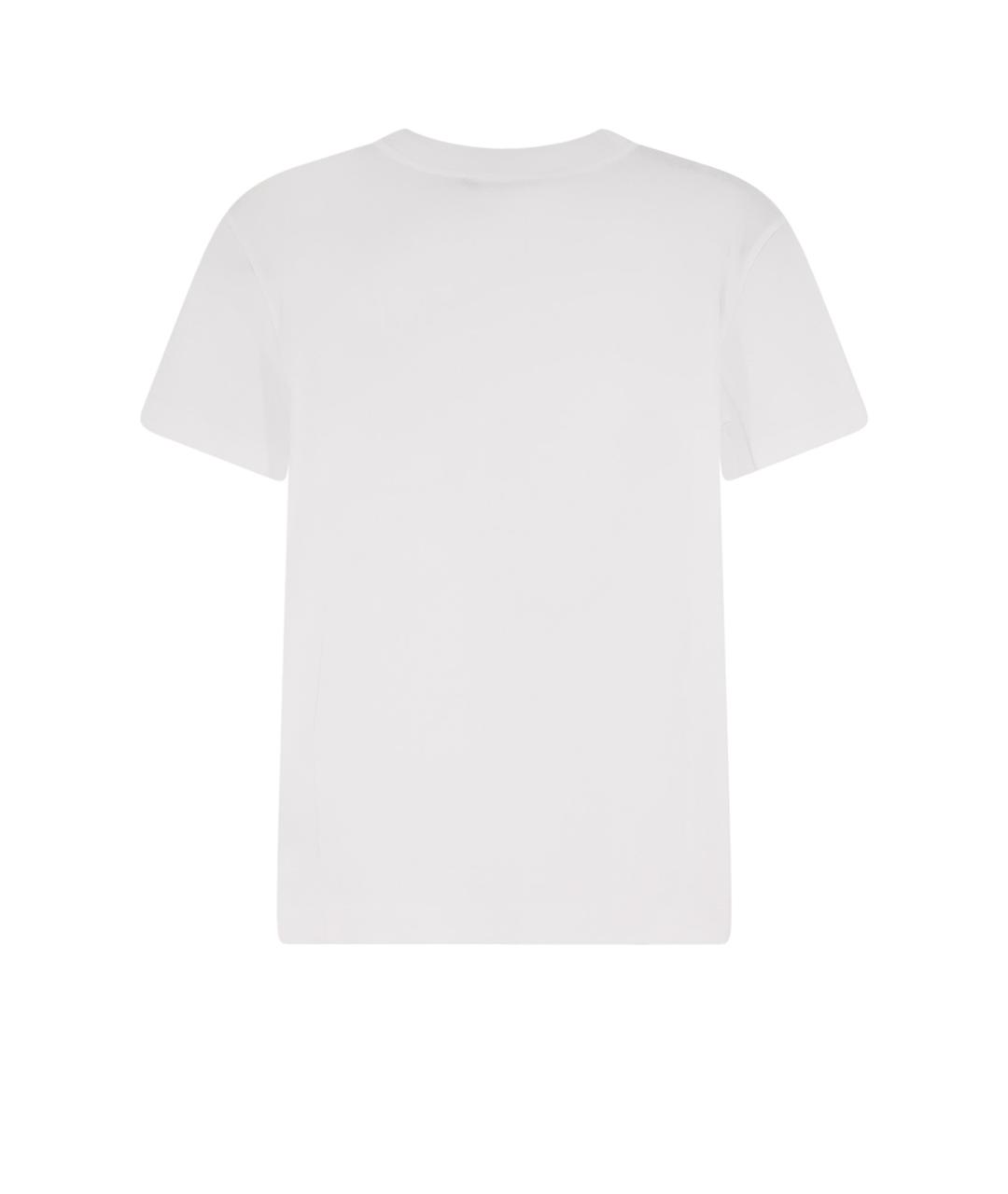 DOLCE&GABBANA Белая хлопковая футболка, фото 2