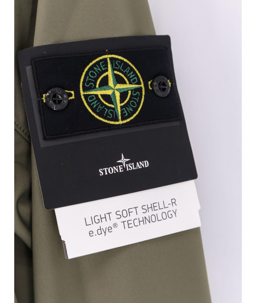 STONE ISLAND Хаки полиэстеровая куртка, фото 3