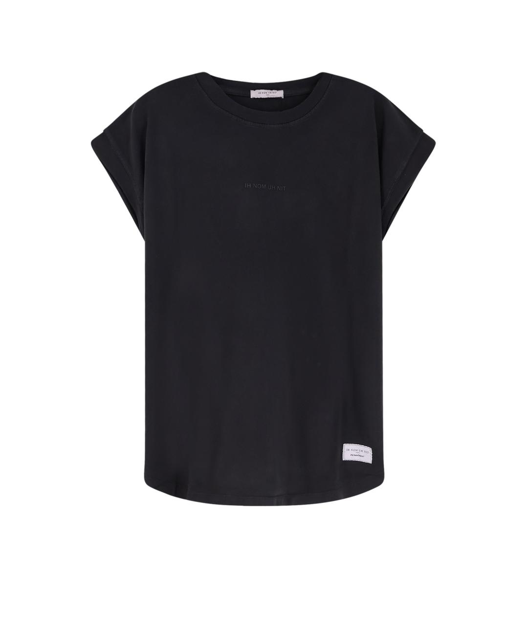IH NOM UH NIT Черная хлопковая футболка, фото 1