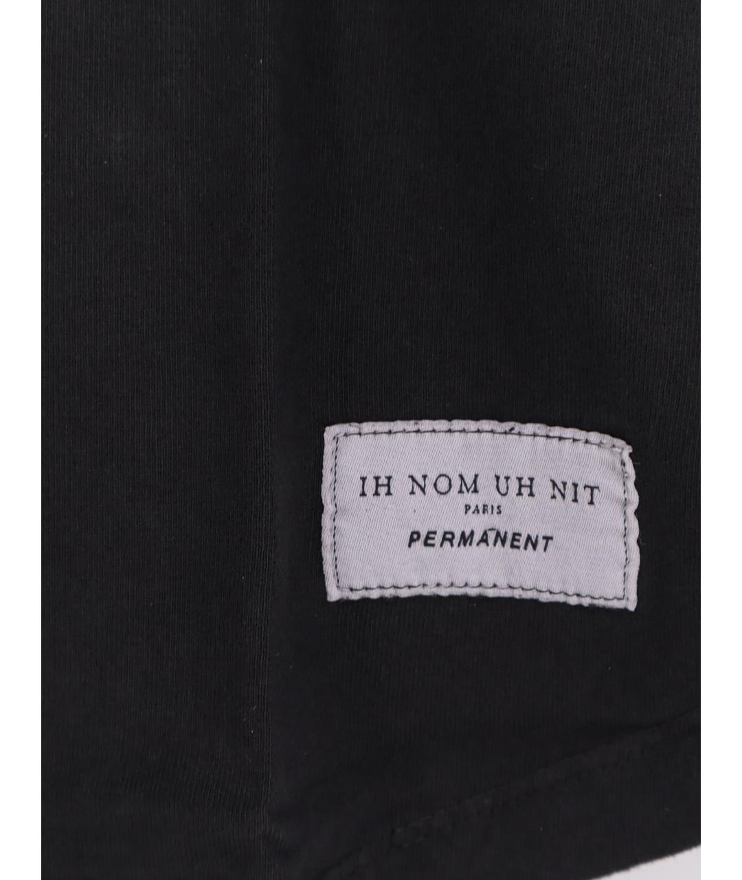 IH NOM UH NIT Черная хлопковая футболка, фото 3