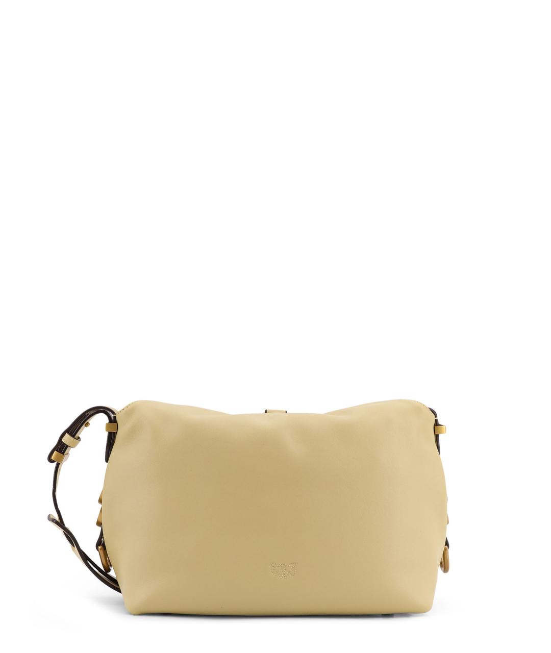 PINKO Желтая кожаная сумка через плечо, фото 2