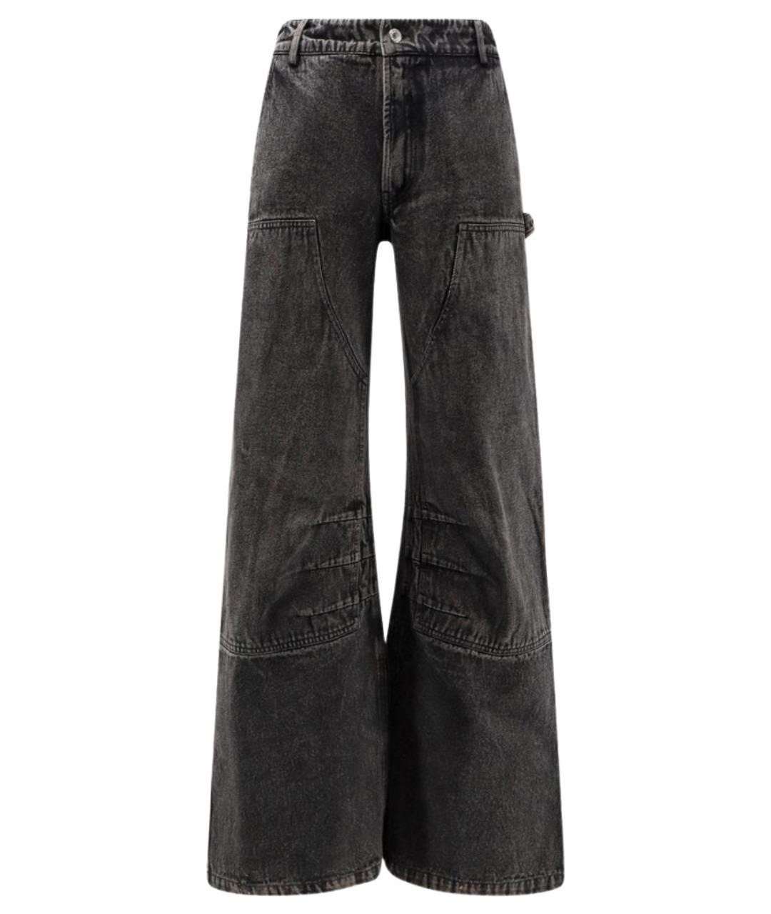 IH NOM UH NIT Серые хлопковые прямые джинсы, фото 1