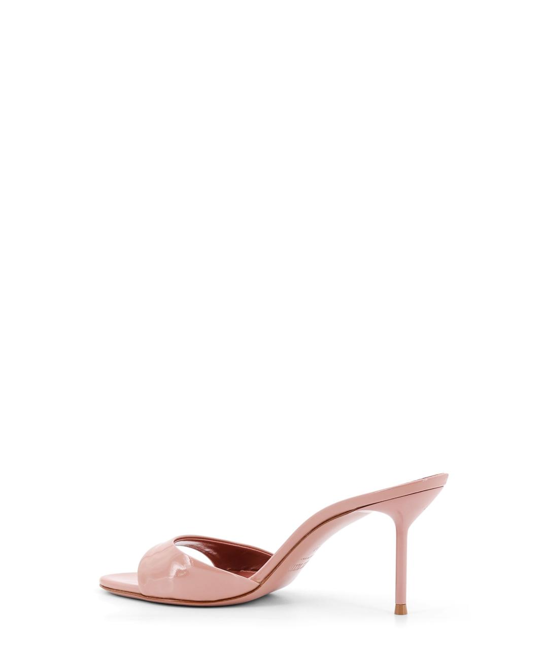 PARIS TEXAS Розовые кожаные мюли, фото 3