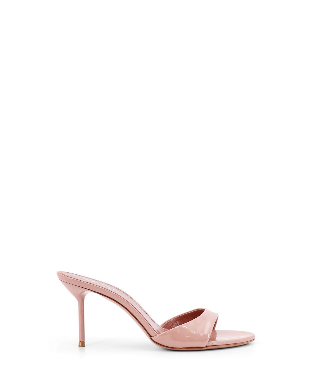 PARIS TEXAS Розовые кожаные мюли, фото 1