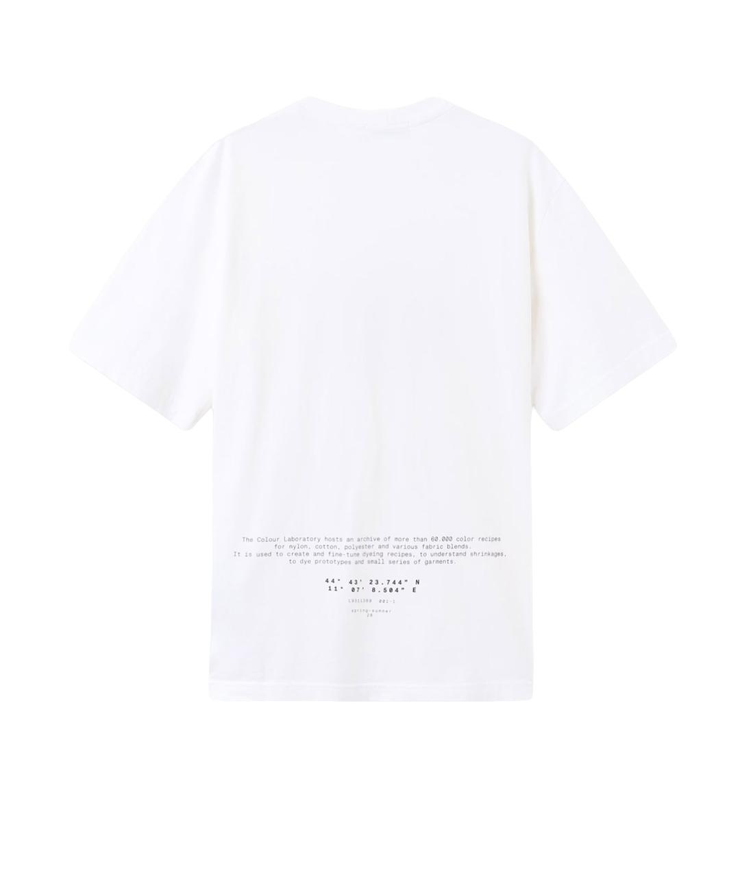 STONE ISLAND Белая хлопковая футболка, фото 2