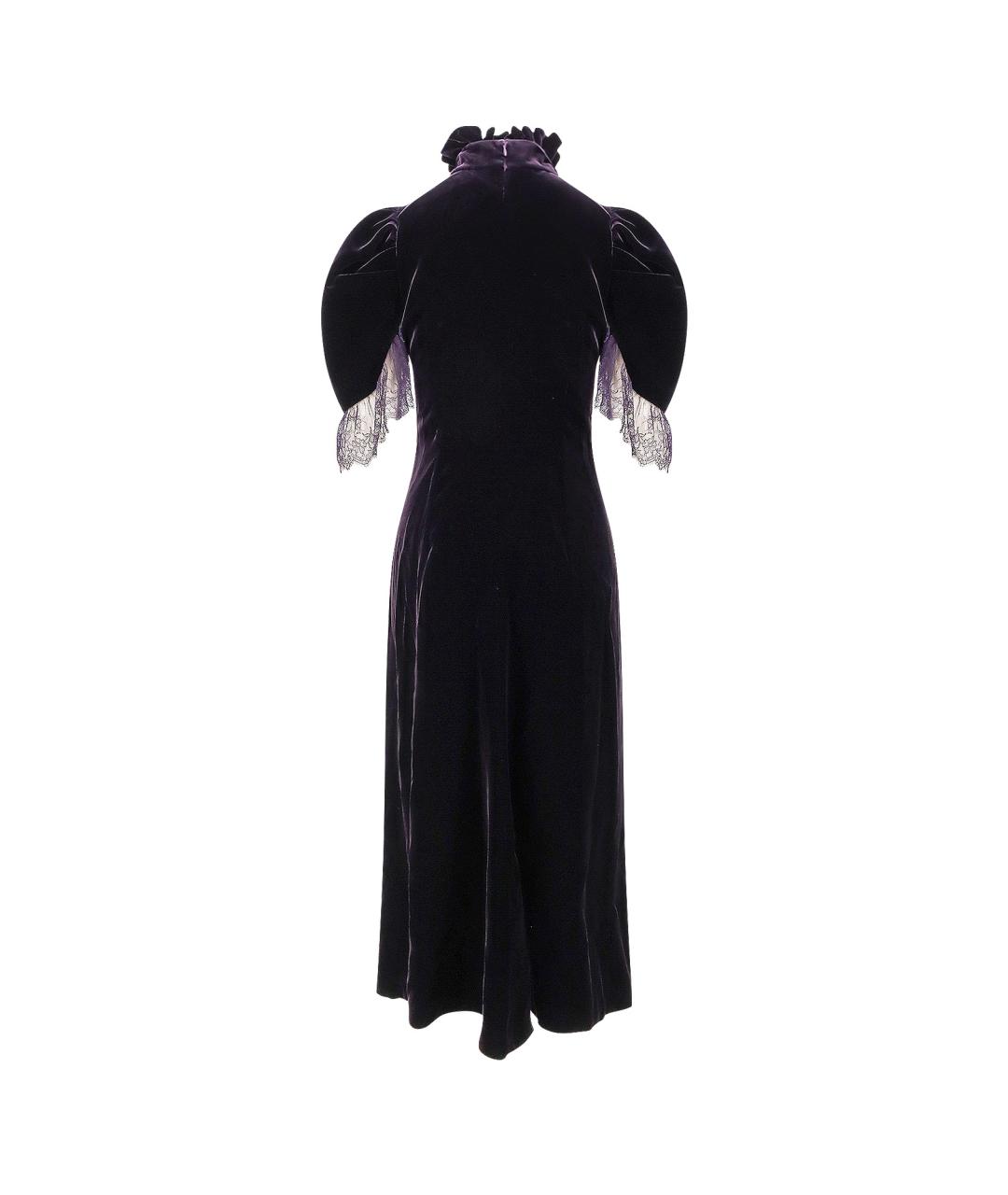 ALEXANDER MCQUEEN Фиолетовое вискозное вечернее платье, фото 2