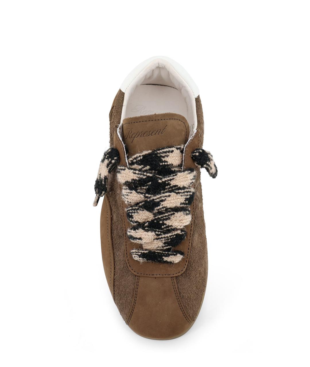 REPRESENT Коричневые низкие кроссовки / кеды, фото 5