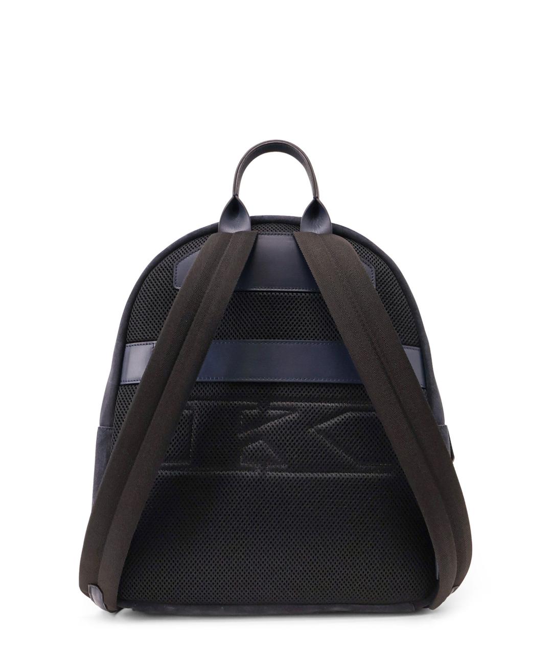 KITON Темно-синий замшевый рюкзак, фото 2