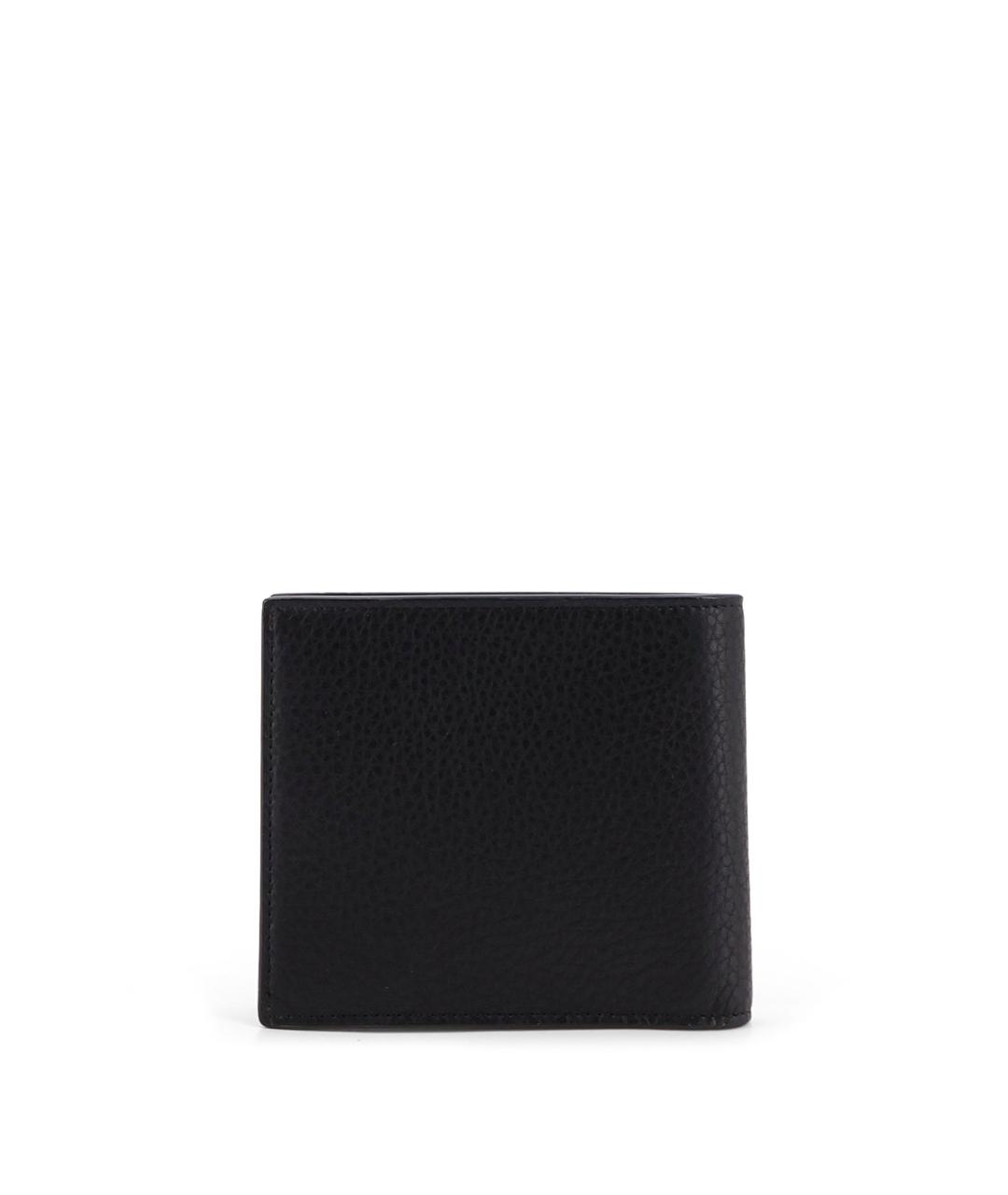 SAINT LAURENT Черный кожаный кошелек, фото 2