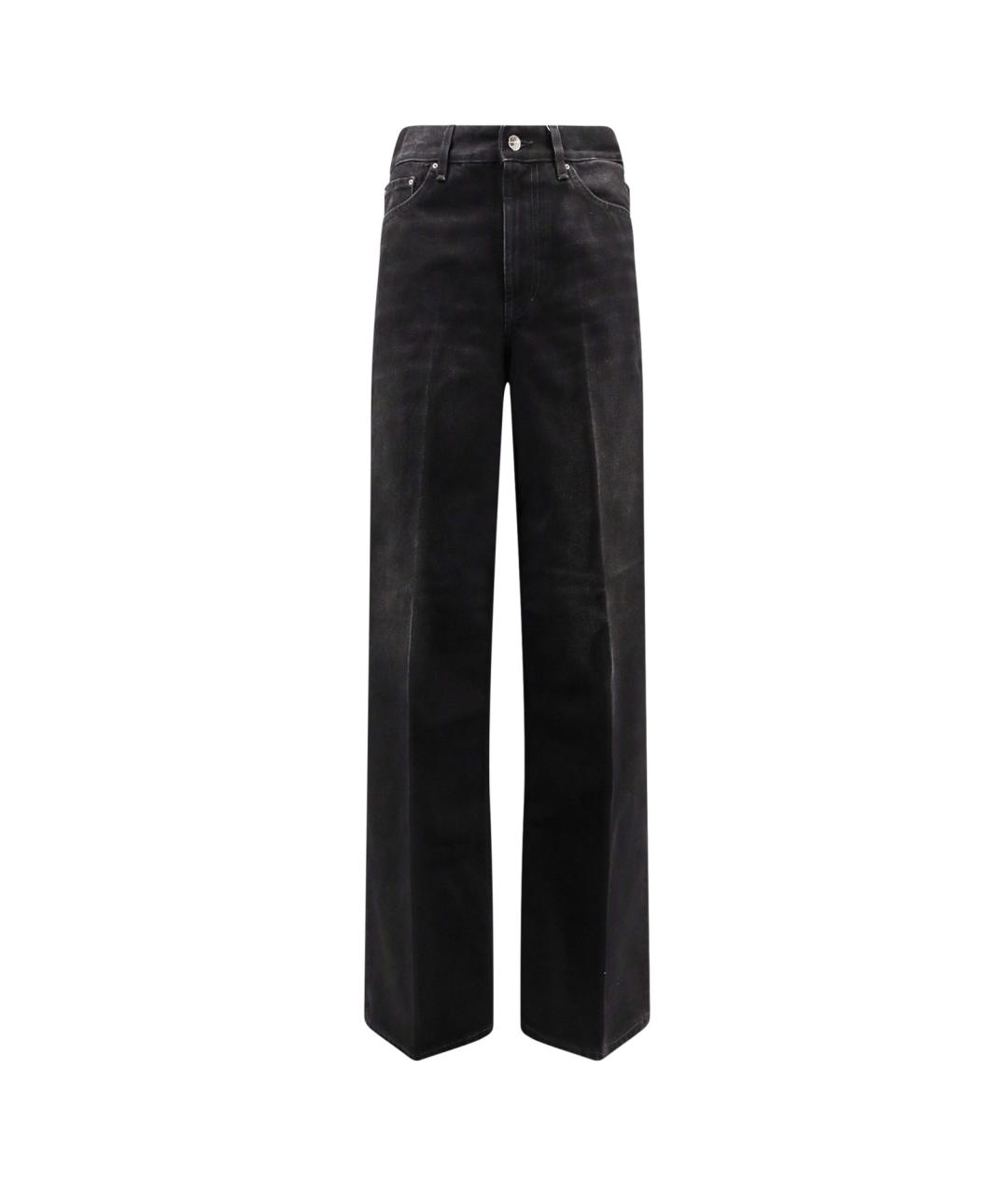 TOTEME Черные хлопковые прямые джинсы, фото 1