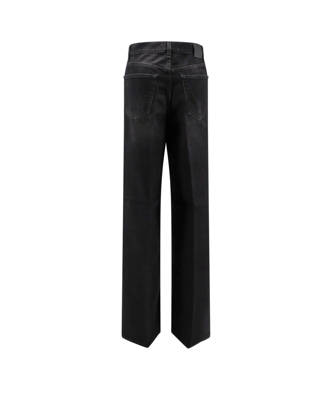 TOTEME Черные хлопковые прямые джинсы, фото 2