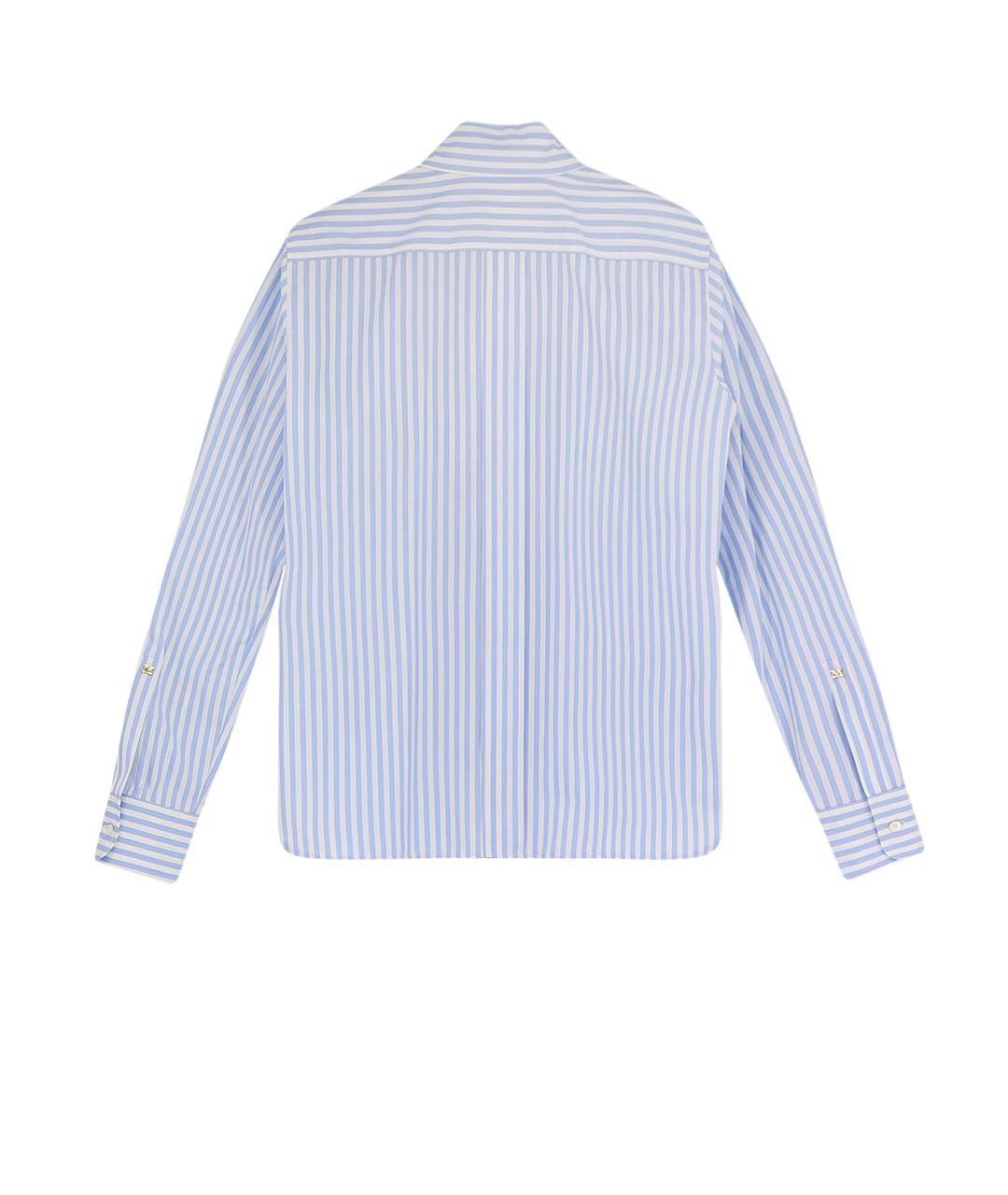 MAX MARA Голубая хлопковая рубашка, фото 2