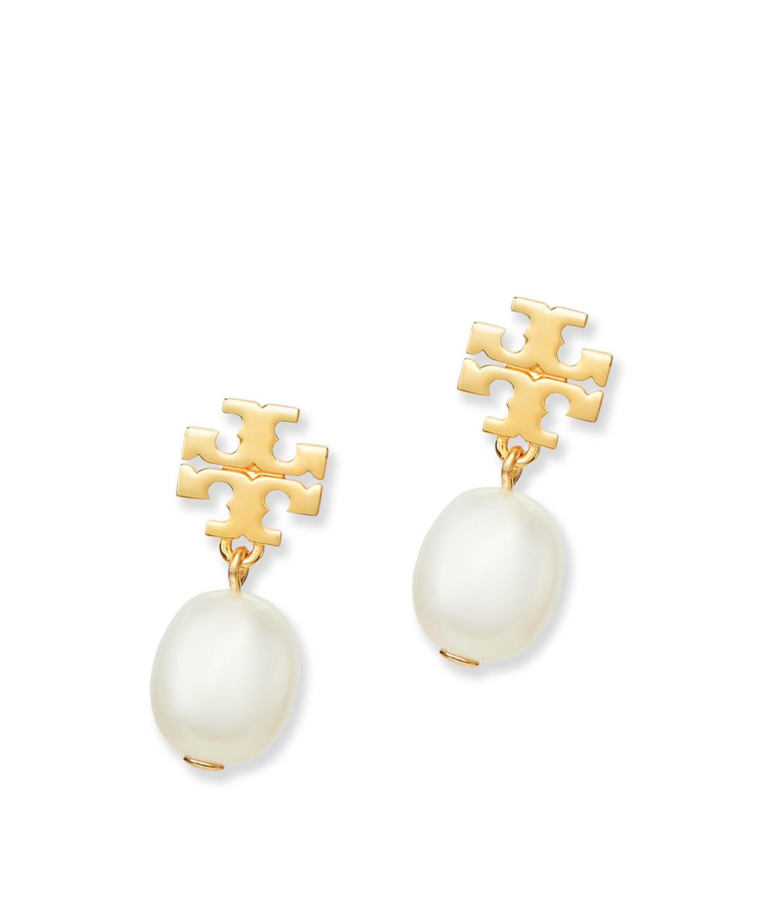 TORY BURCH Золотые металлические серьги, фото 2