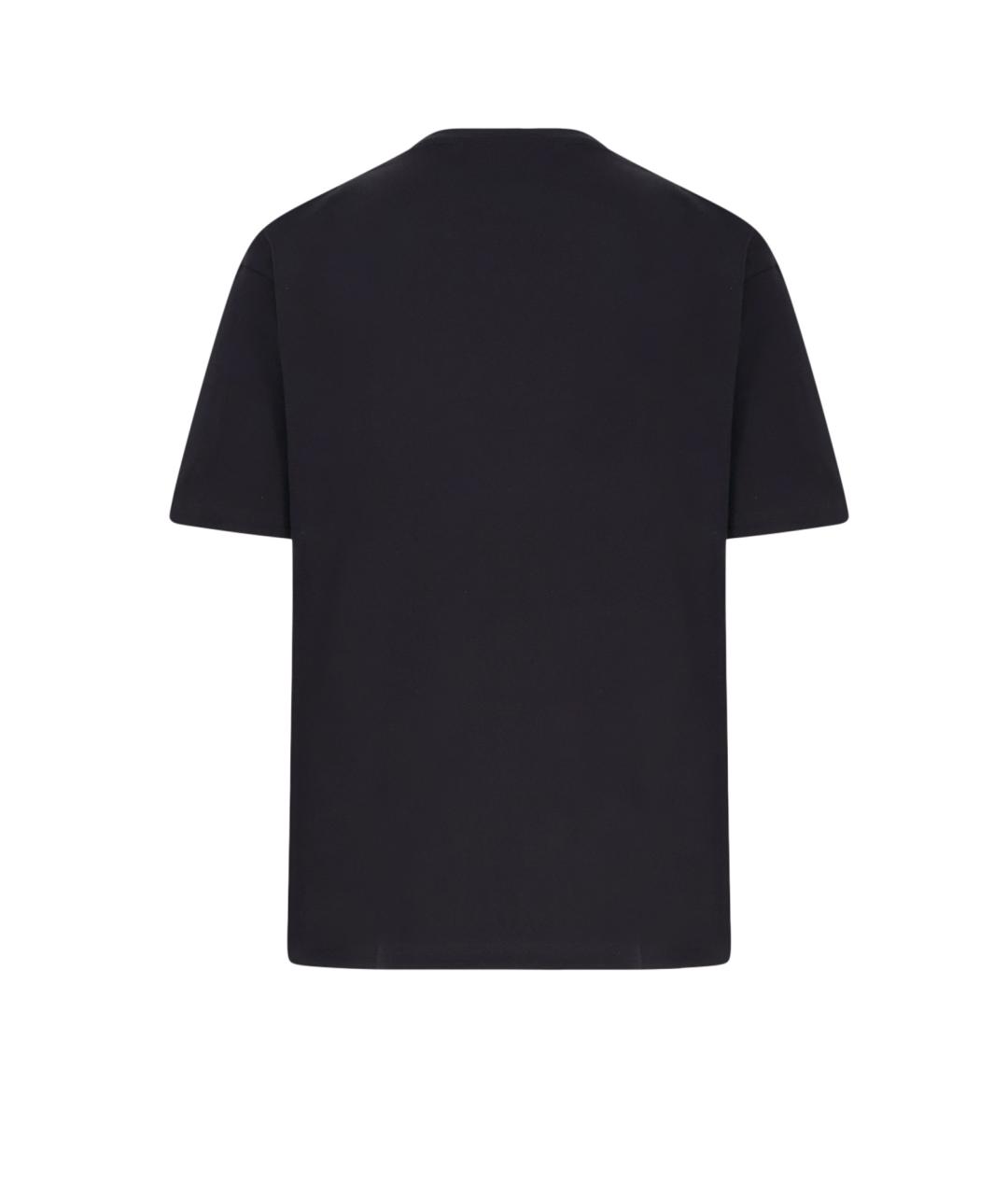 VALENTINO Черная хлопковая футболка, фото 2