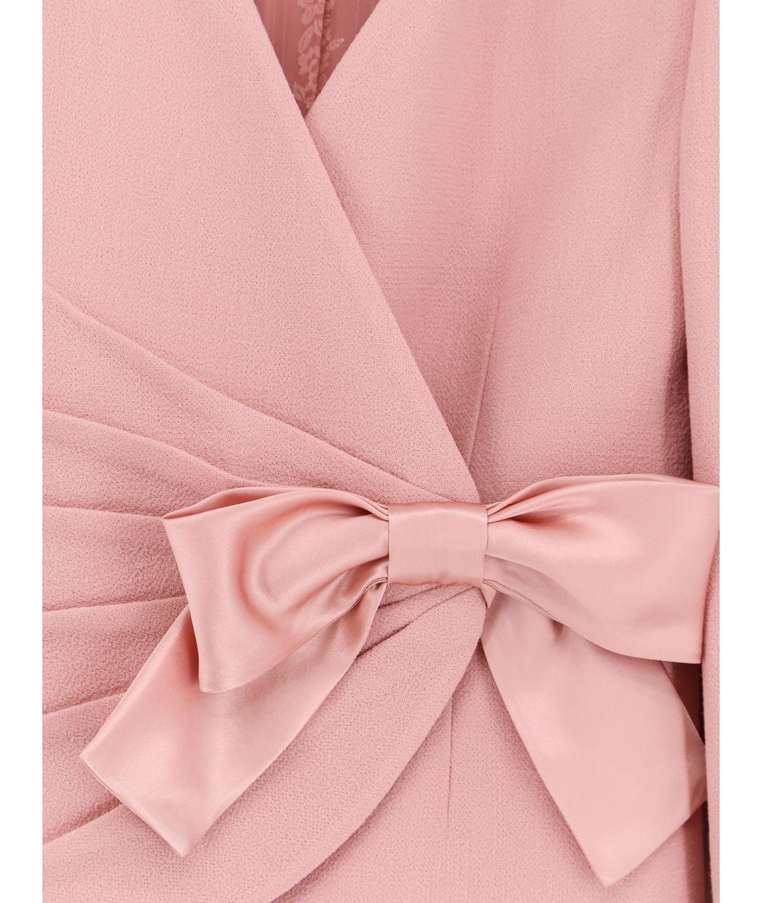 VALENTINO Розовый шерстяной жакет/пиджак, фото 3