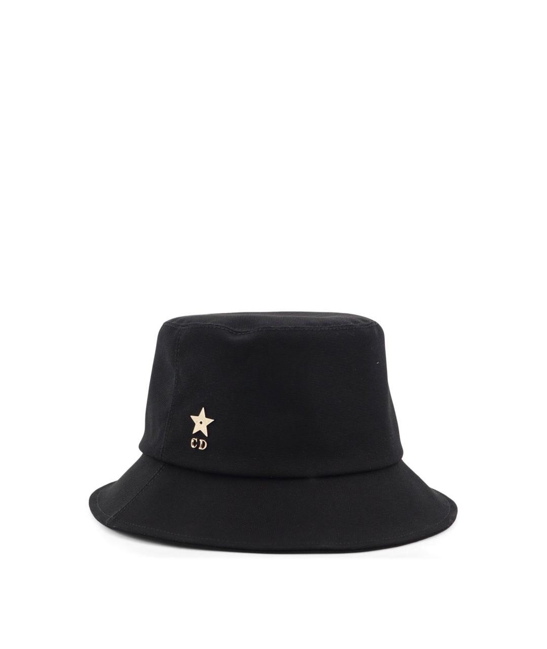 CHRISTIAN DIOR Черная хлопковая панама, фото 2