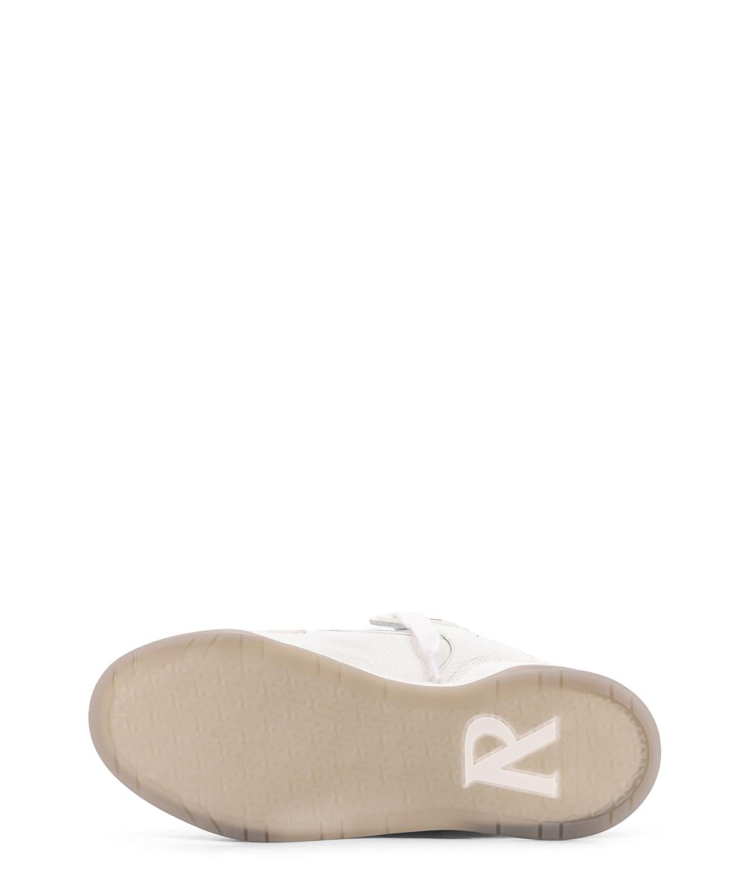 REPRESENT Белые кожаные низкие кроссовки / кеды, фото 4