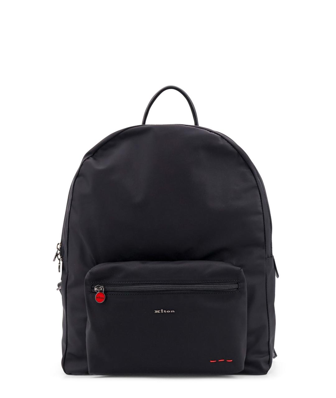 KITON Черный тканевый рюкзак, фото 1