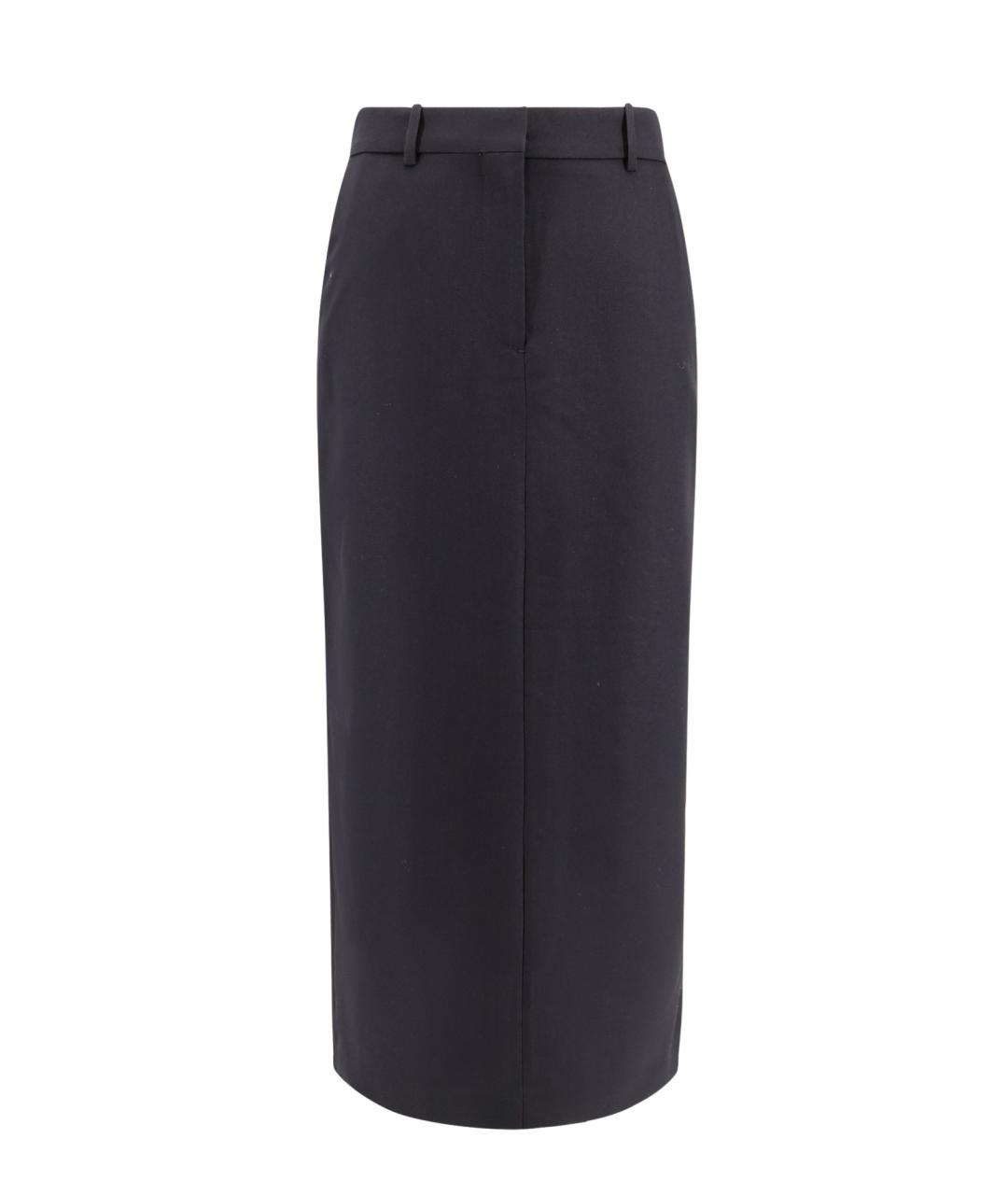 TOTEME Черная полиэстеровая юбка миди, фото 1