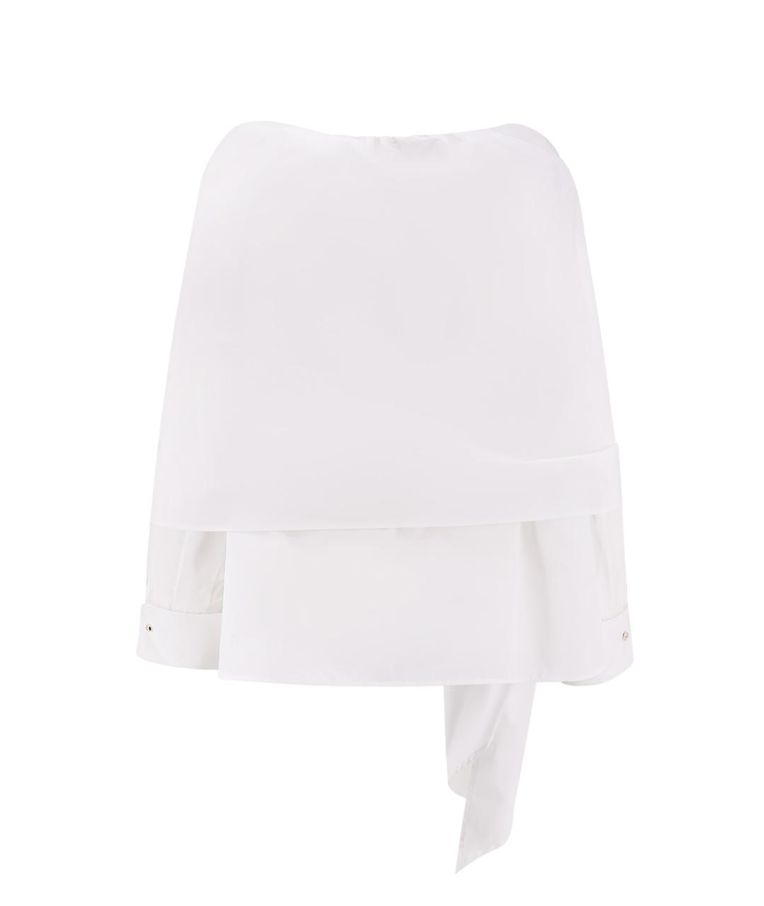 MAX MARA Белая хлопковая рубашка, фото 2