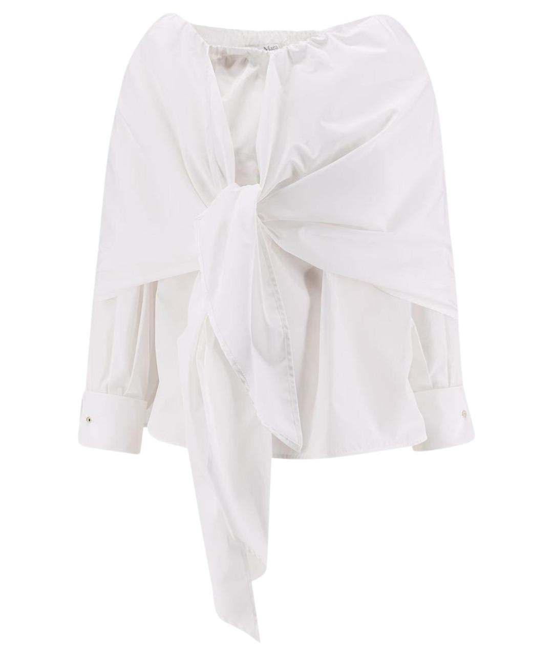 MAX MARA Белая хлопковая рубашка, фото 1