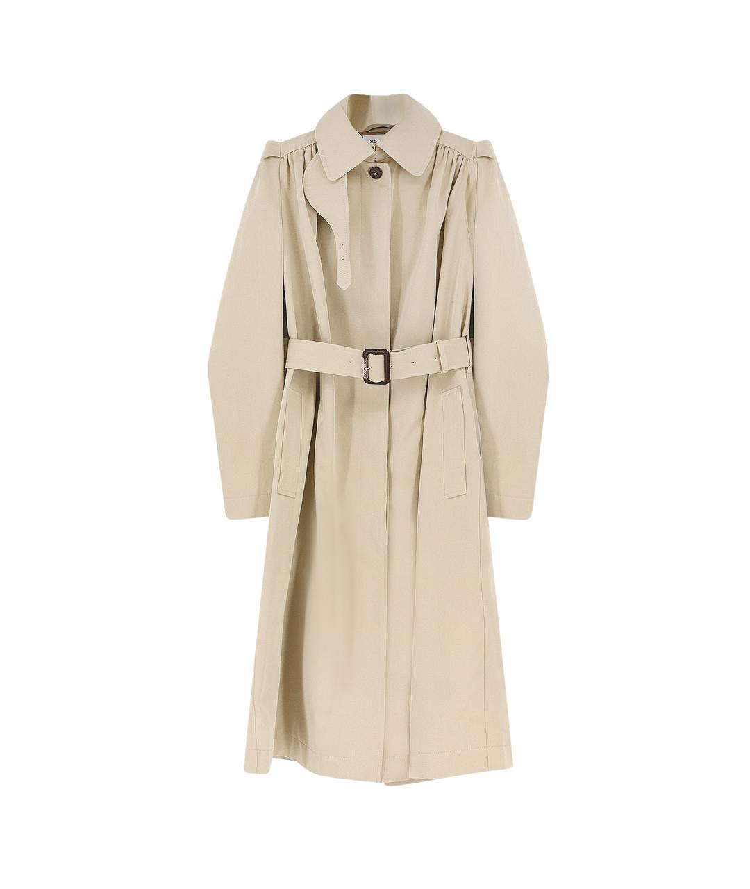 ALEXANDER MCQUEEN Бежевый хлопковый тренч/плащ, фото 1