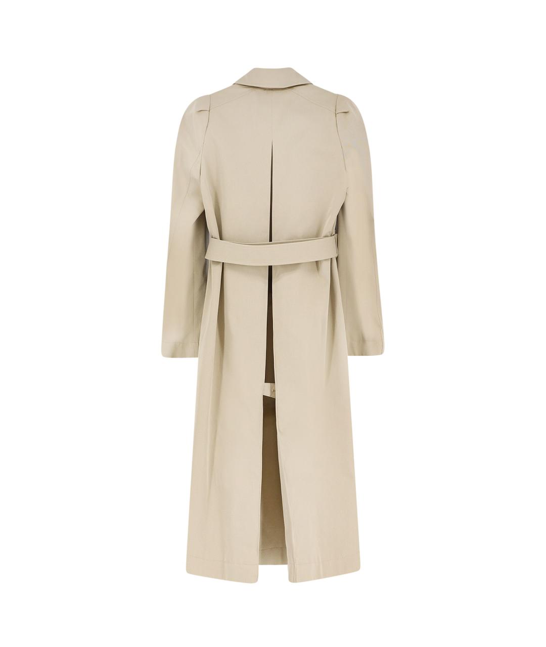 ALEXANDER MCQUEEN Бежевый хлопковый тренч/плащ, фото 2