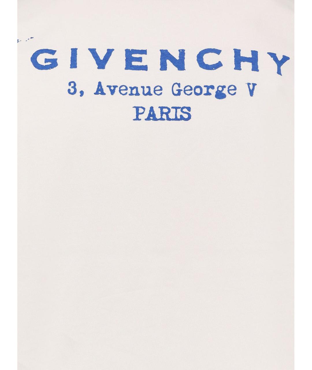 GIVENCHY Белая хлопковая футболка, фото 3
