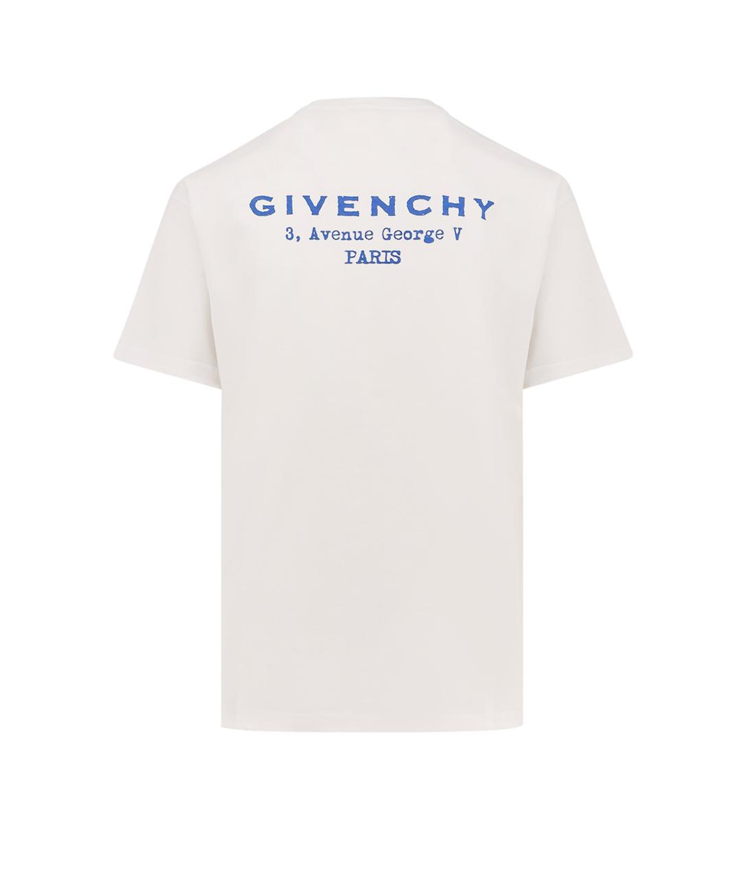 GIVENCHY Белая хлопковая футболка, фото 2
