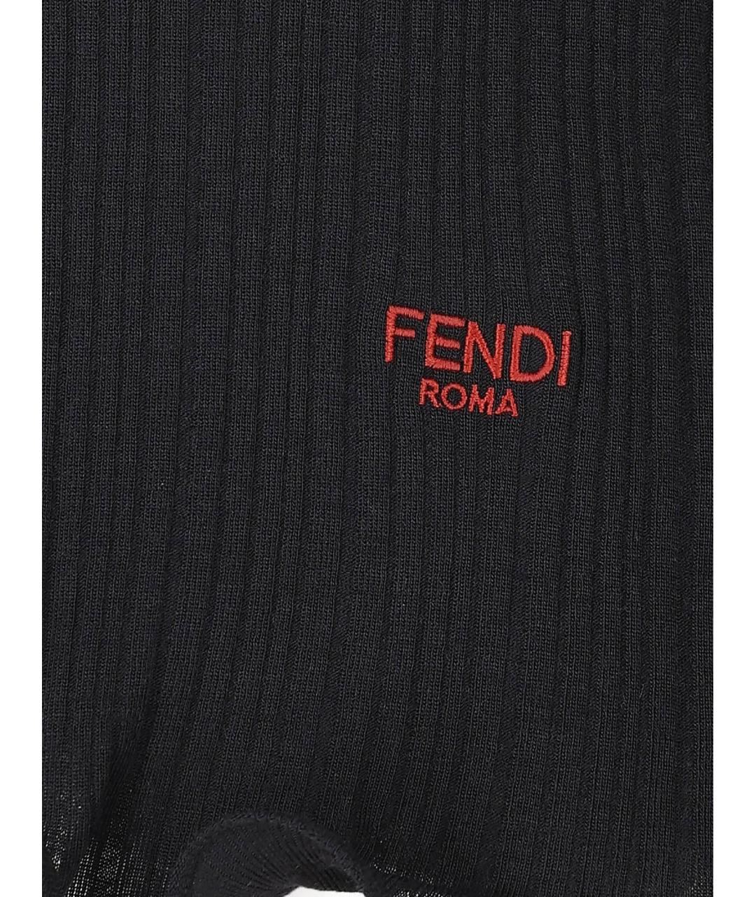 FENDI Черный шерстяной джемпер / свитер, фото 3