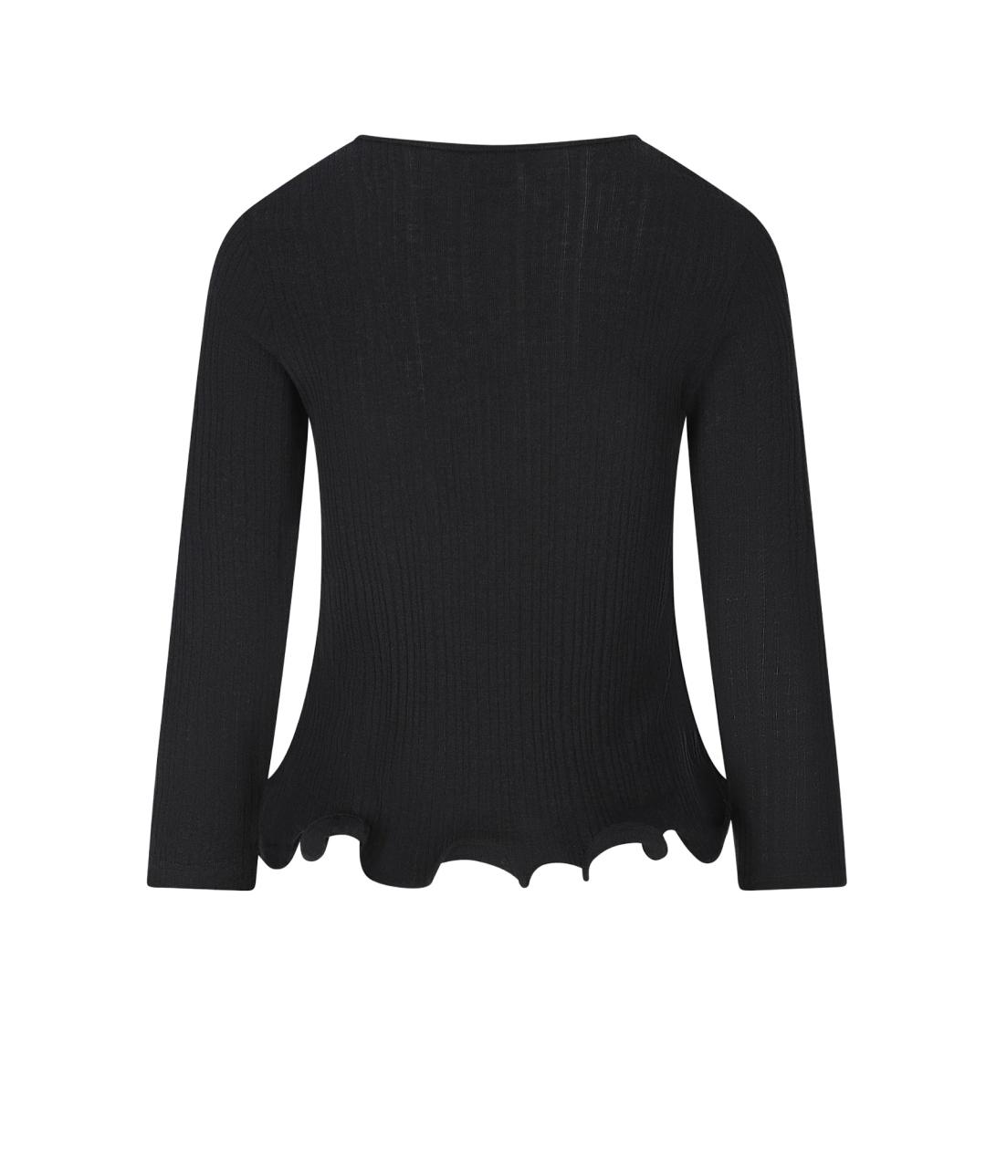 FENDI Черный шерстяной джемпер / свитер, фото 2