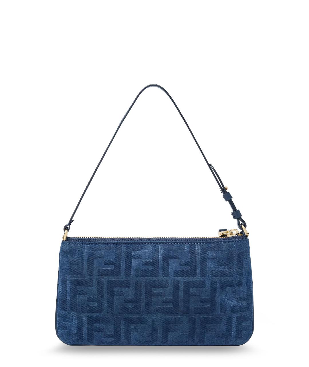 FENDI Синяя тканевая сумка через плечо, фото 2