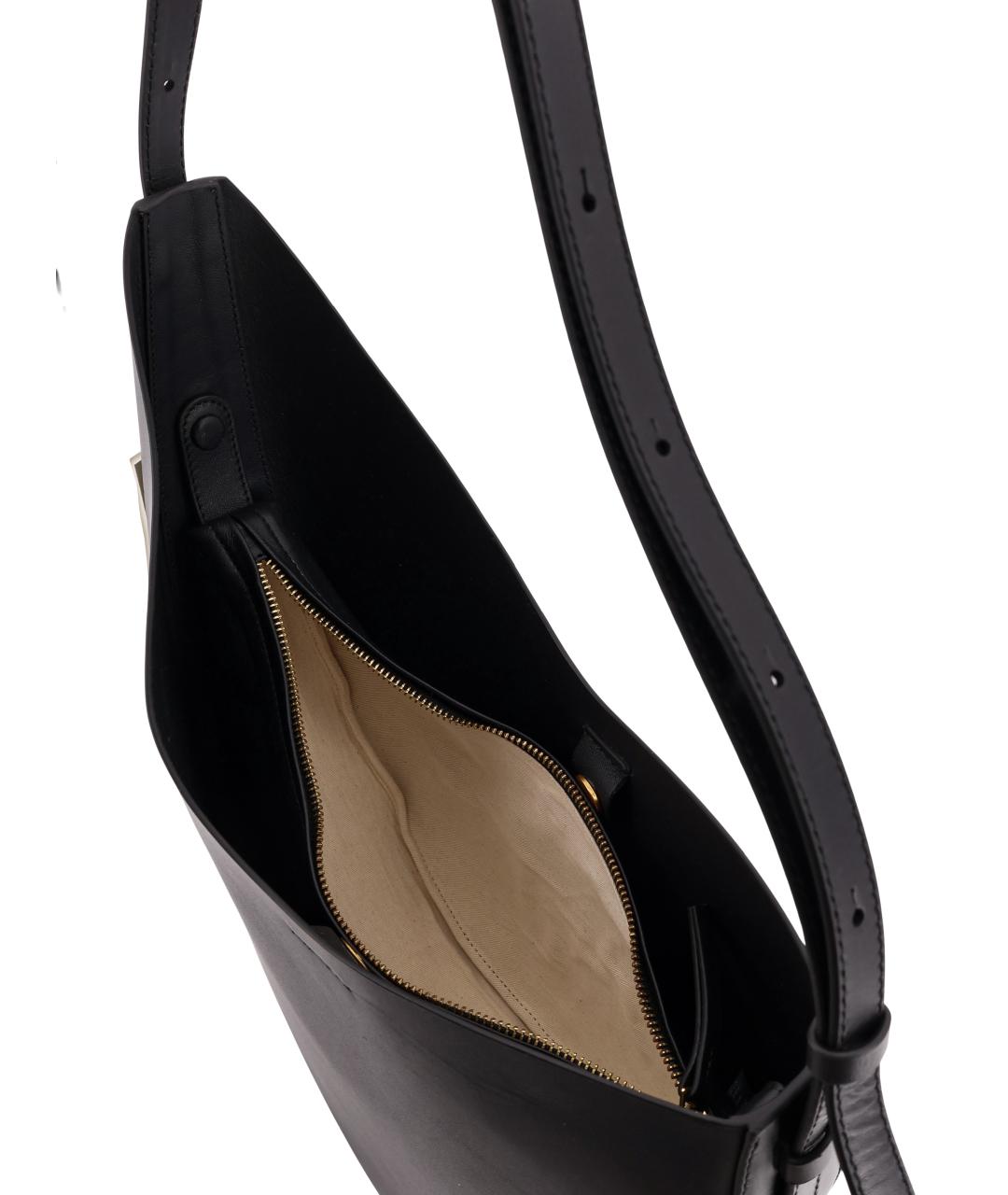 SOEUR Черная кожаная сумка тоут, фото 4