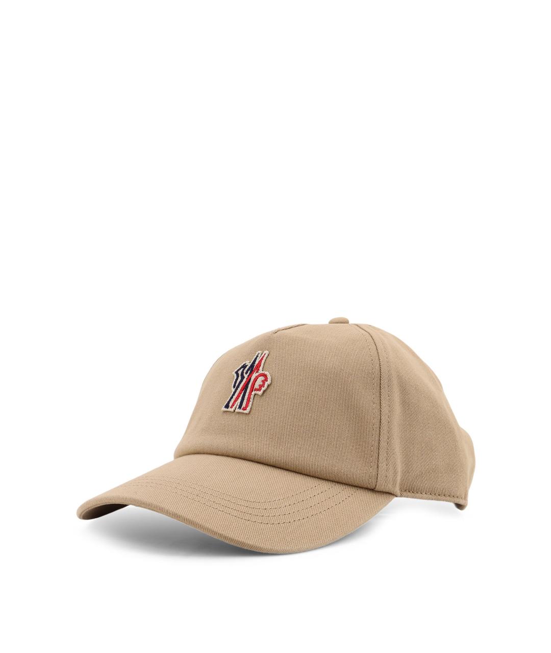 MONCLER GRENOBLE Бежевая хлопковая кепка/бейсболка, фото 2