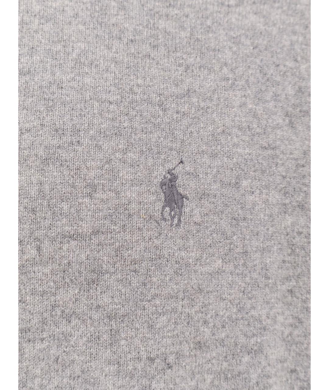 POLO RALPH LAUREN Серый шерстяной кардиган, фото 3