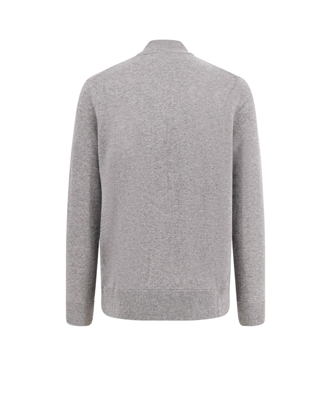 POLO RALPH LAUREN Серый шерстяной кардиган, фото 2